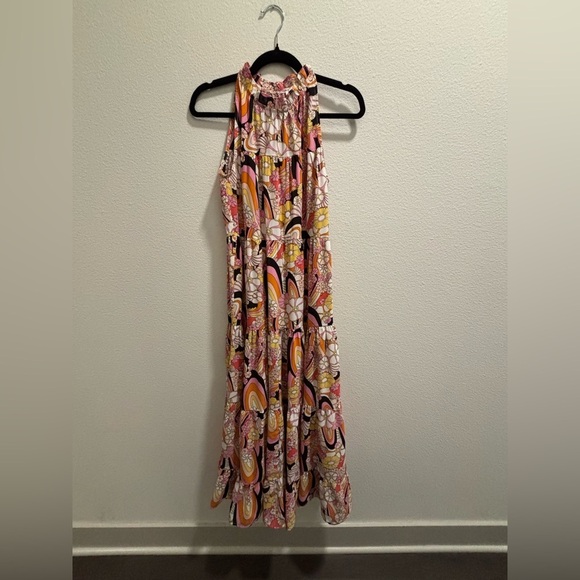 NWT Pinch Brynnah Funky Floral, Maxi Black Multi // size S - Picture 1 of 8